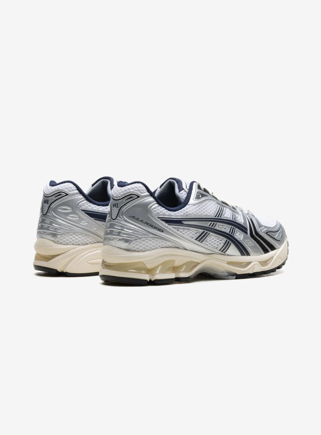 ASICS Gel-Kayano 14 x JJJJound White Navy Baskets Blanc Bleu Marine Mixte - 3