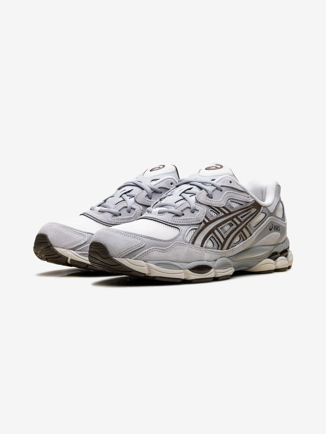 ASICS Gel-NYC Cream Cement Grey Brown Baskets Crème Gris Homme Femme - 2