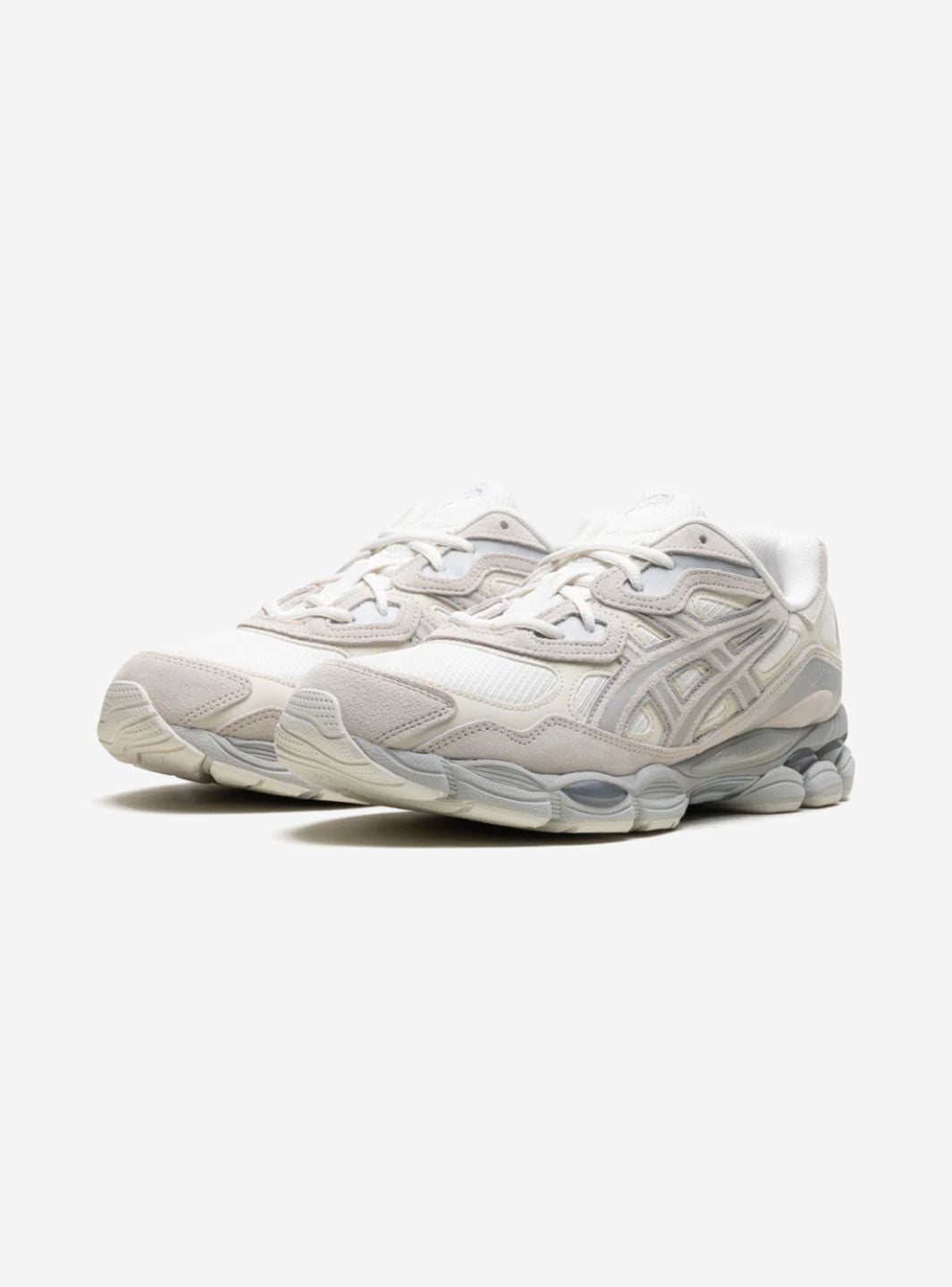 ASICS Gel-NYC Cream Grey Baskets Crème Gris Homme Femme - 2