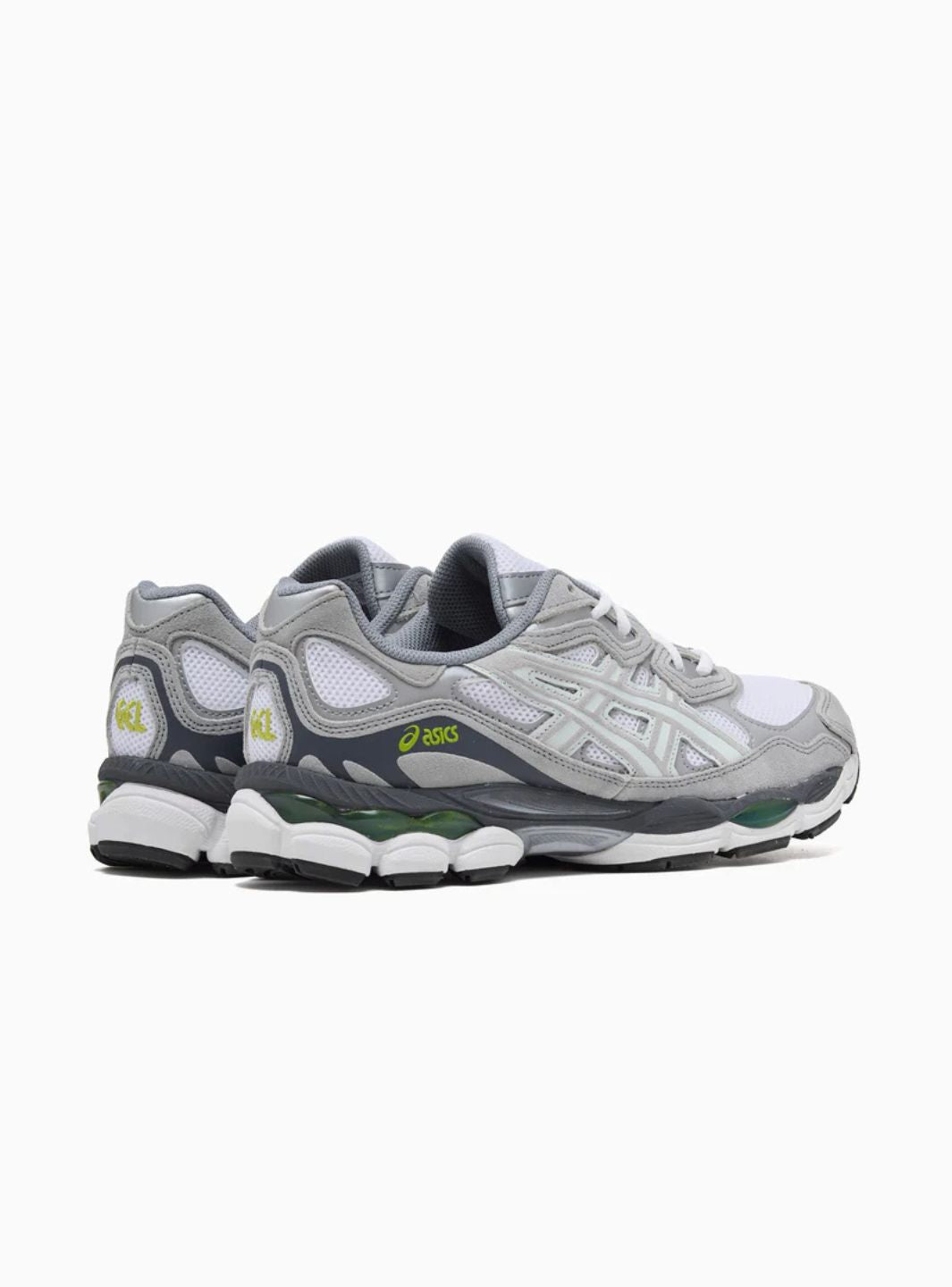 ASICS Gel-NYC White Glacier Grey Baskets Blanc Gris Homme Femme - 3