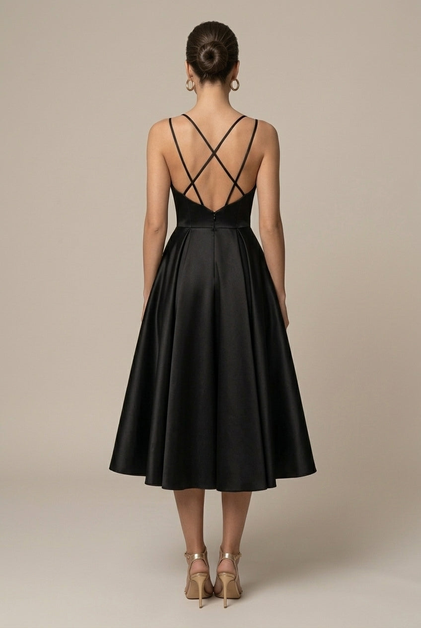 Robe Midi Femme Coupe A Blanc - vue 2