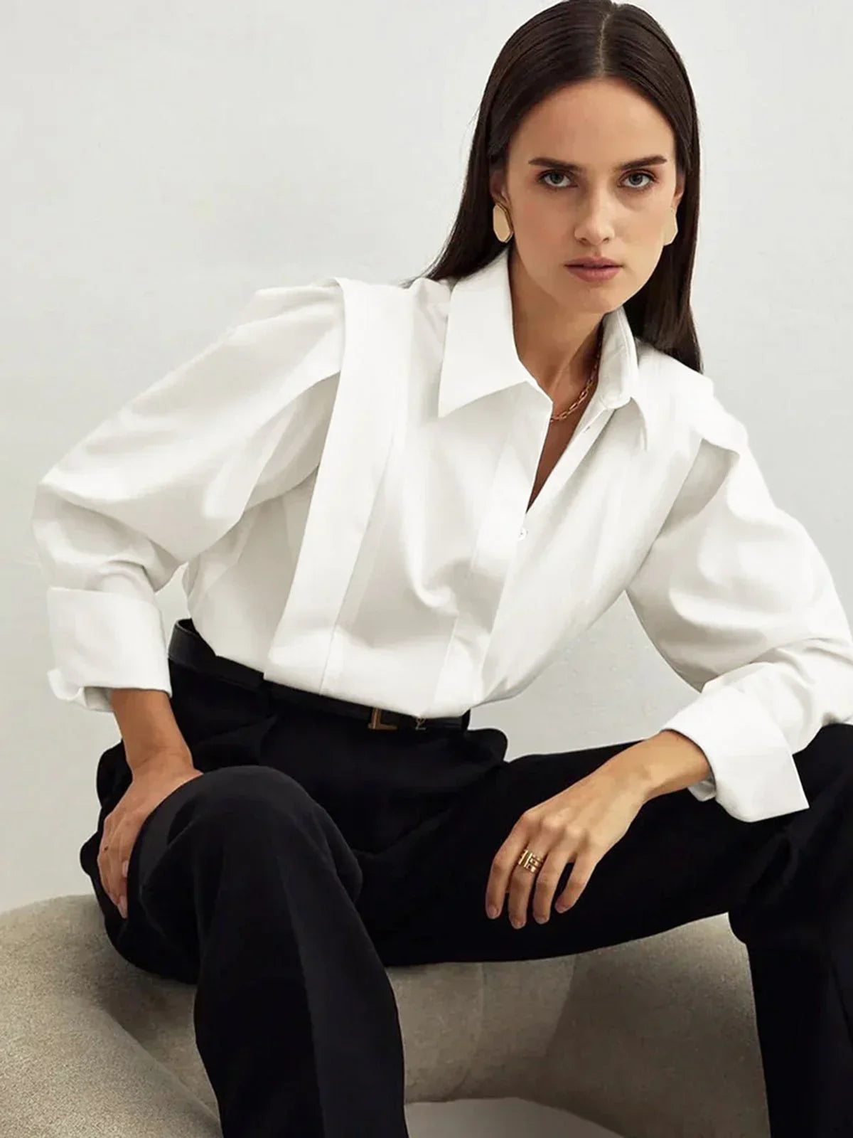 Manon - Top femme à boutons