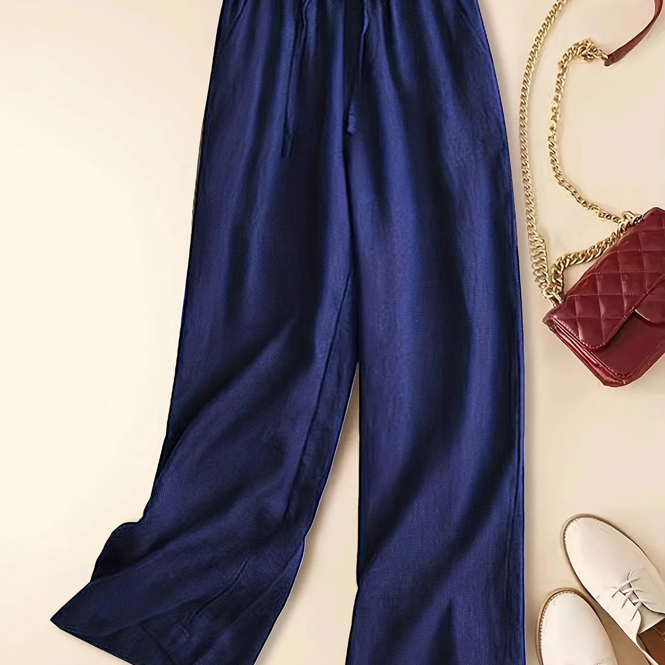 Tina - Pantalon femme en lin coupe relax