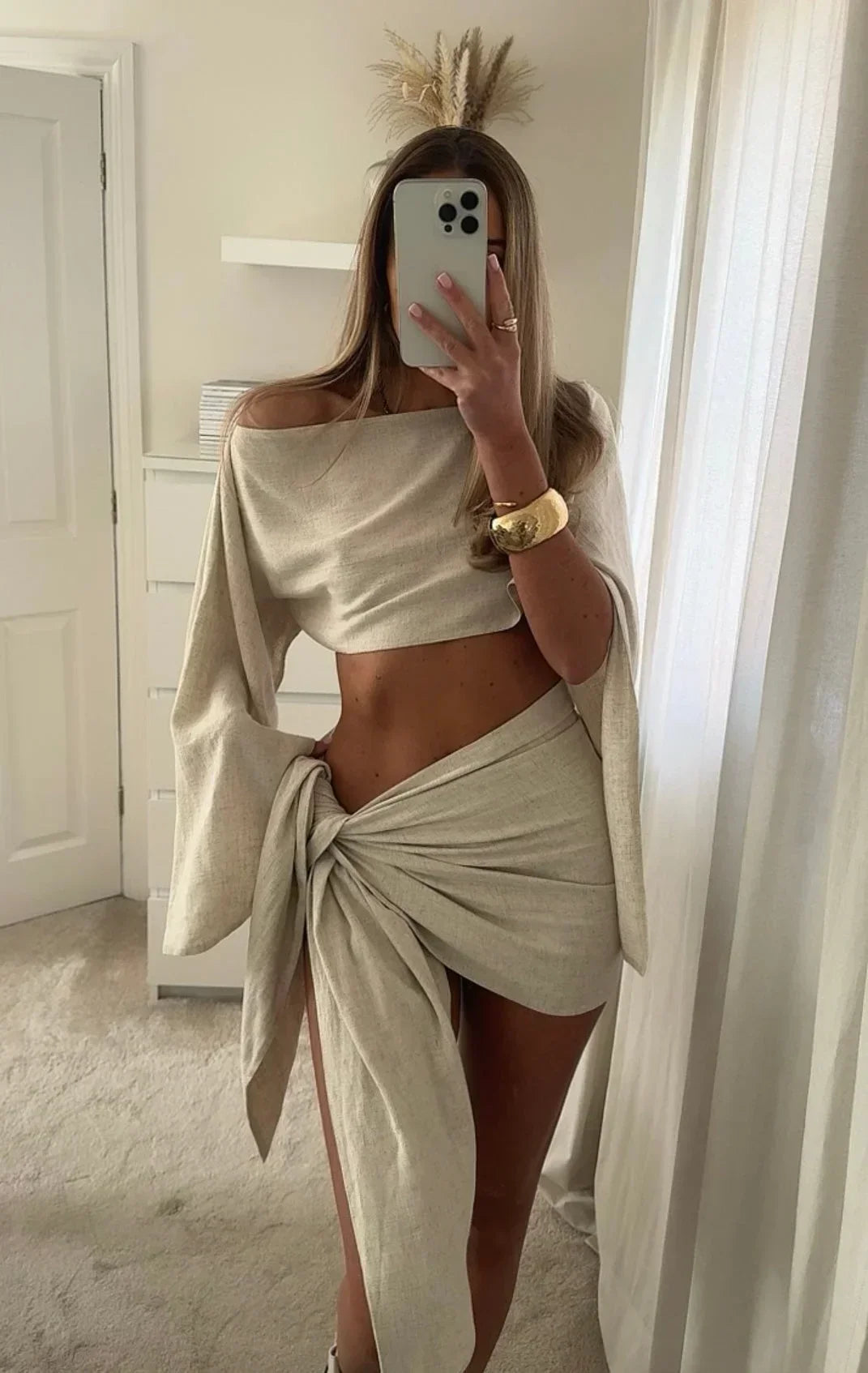 Lina - Ensemble femme en lin chic