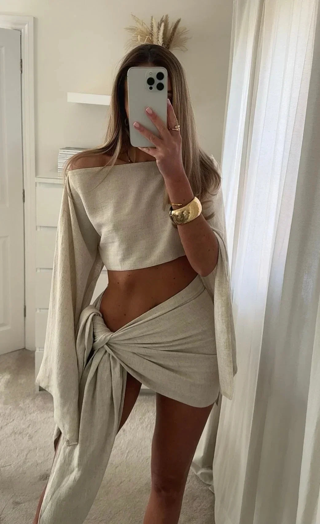 Lina - Ensemble femme en lin chic