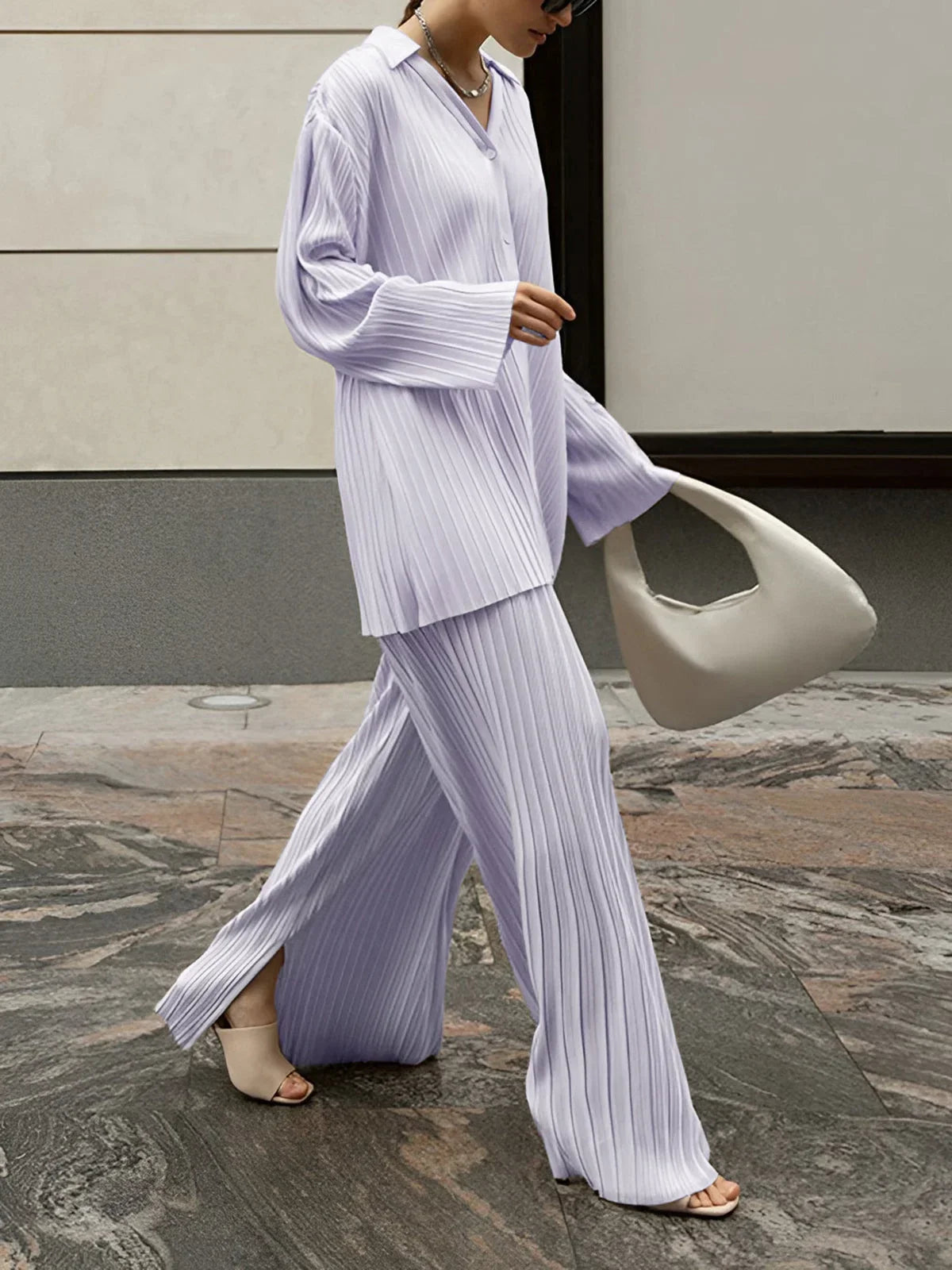 Iris - Ensemble femme plissé