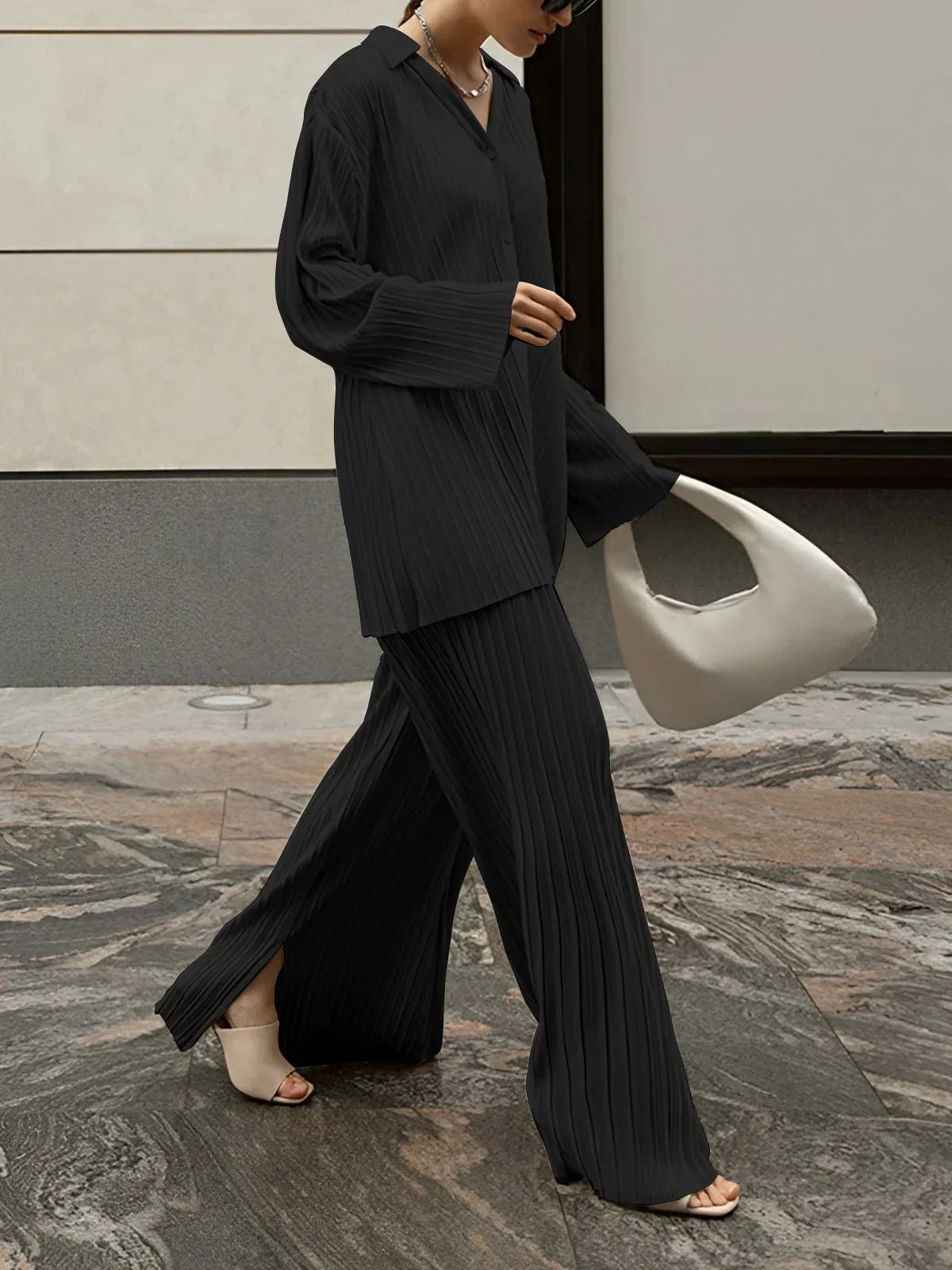 Iris - Ensemble femme plissé