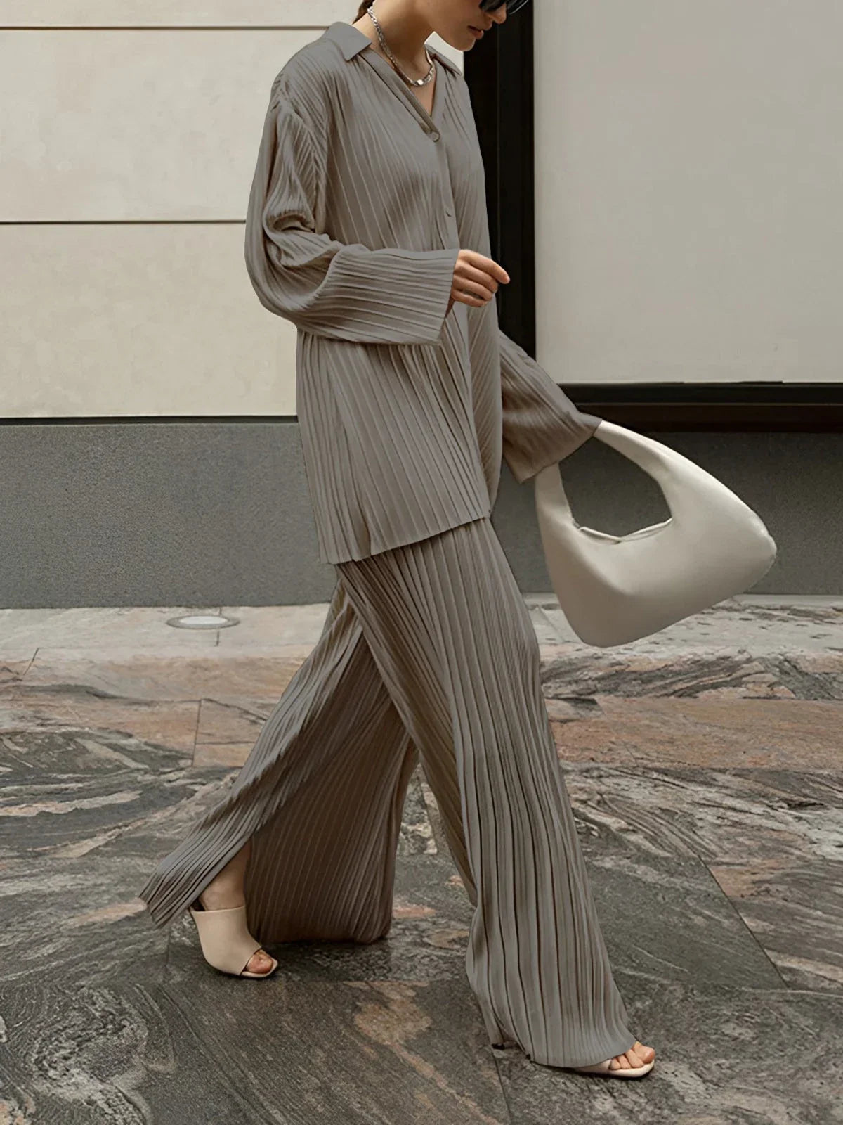 Iris - Ensemble femme plissé
