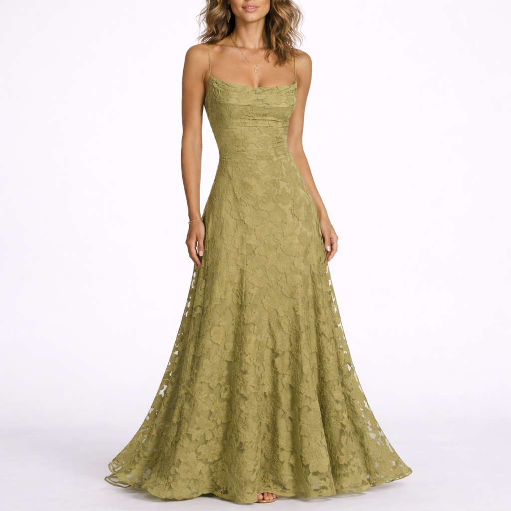 Robe Dos Nu Longue Fleurie Femme - Robe Longue Texturée