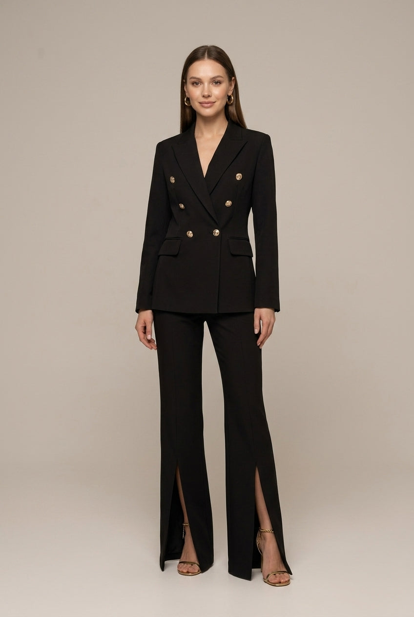 Tailleur Femme Double Boutonnage Bleu - vue 1