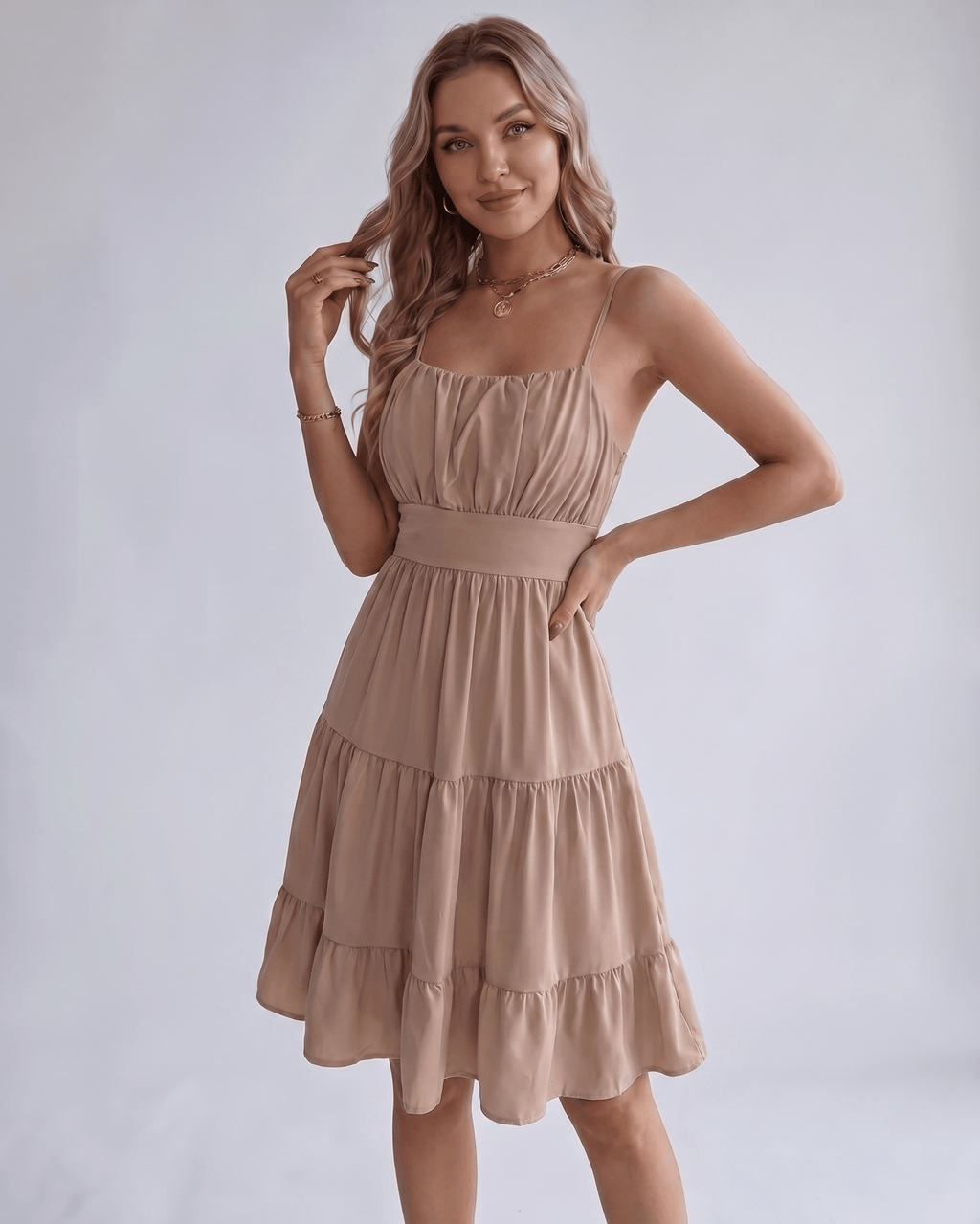 Robe Midi Mousseline | Robe Dos Nu Chic