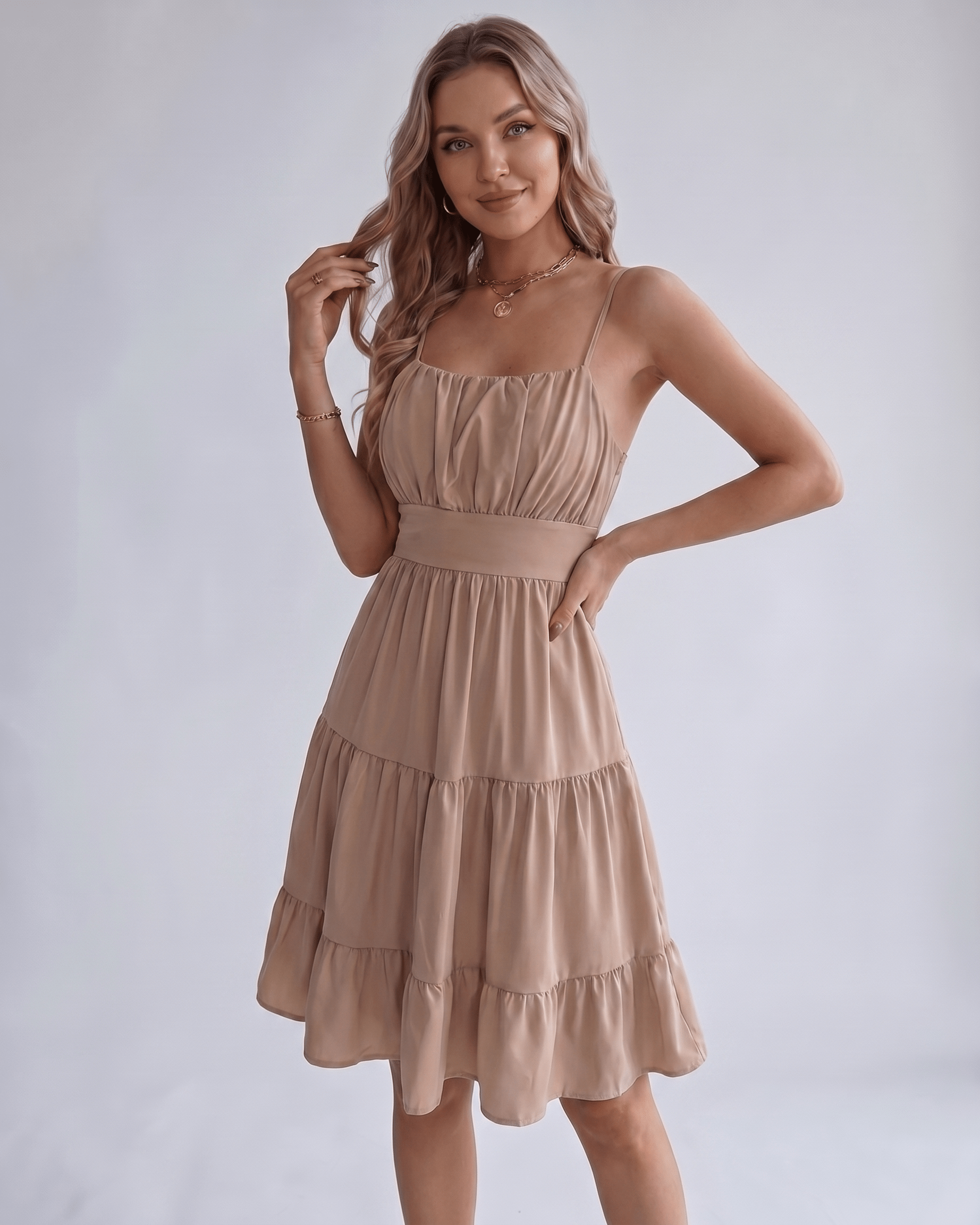 Robe Midi Mousseline | Robe Dos Nu Chic