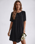 Robe Mini Plumetis | Robe Dentelle Légère