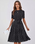 Robe Midi À Pois | Robe Fluide Fluide