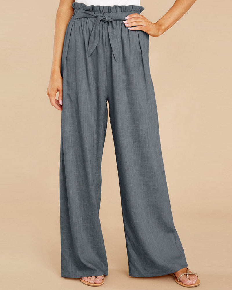 Pantalon Ample Femme Grande Taille Bleu Clair - vue 2