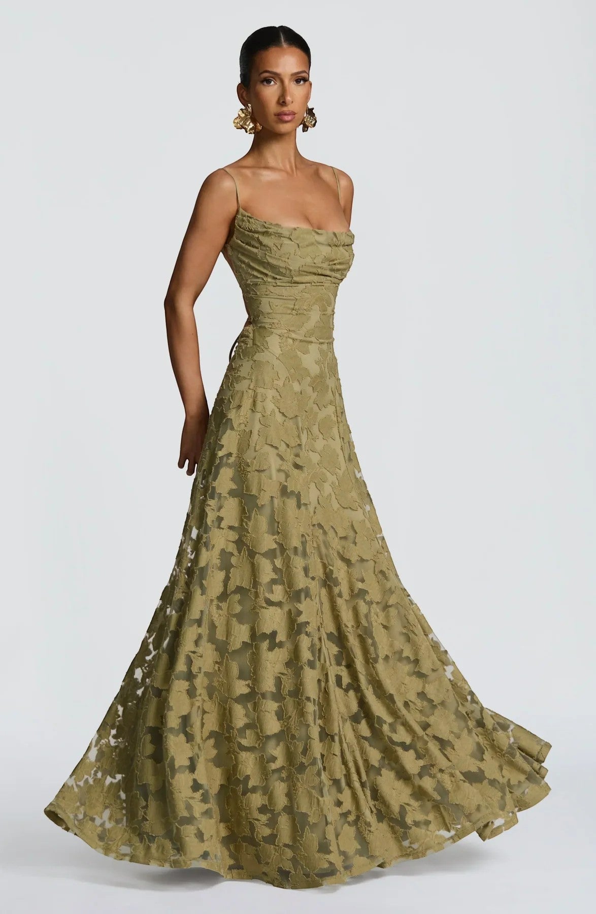 Robe Dentelle Longue Femme Ivoire - vue 9