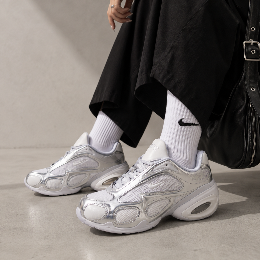 Nike Air Max Muse Metallic Silver Baskets Argent Homme Femme - 6
