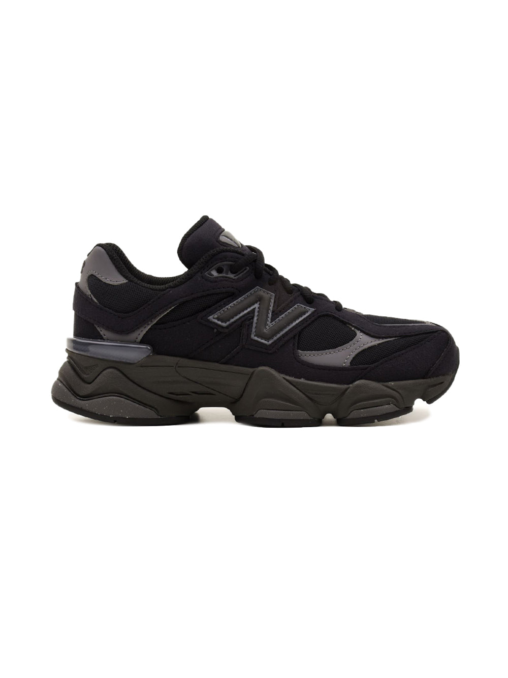 New Balance 9060 Black Castlerock Baskets Gris Foncé Noir Enfant - 1