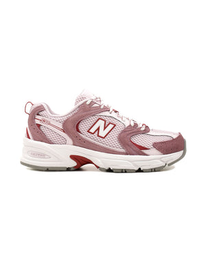 New Balance 530 Rosewood Pink Salt Shadow Red Baskets Rouge Rose Femme - 1