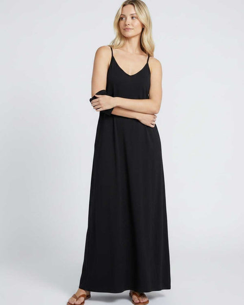 Robe Maxi Fluide | Robe Longue Bretelles