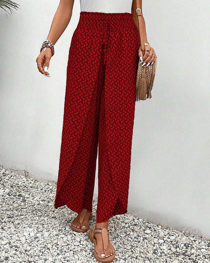 Lunara - Pantalon femme à jambe large large